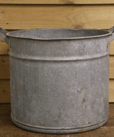 Round Galvanised Tub #28