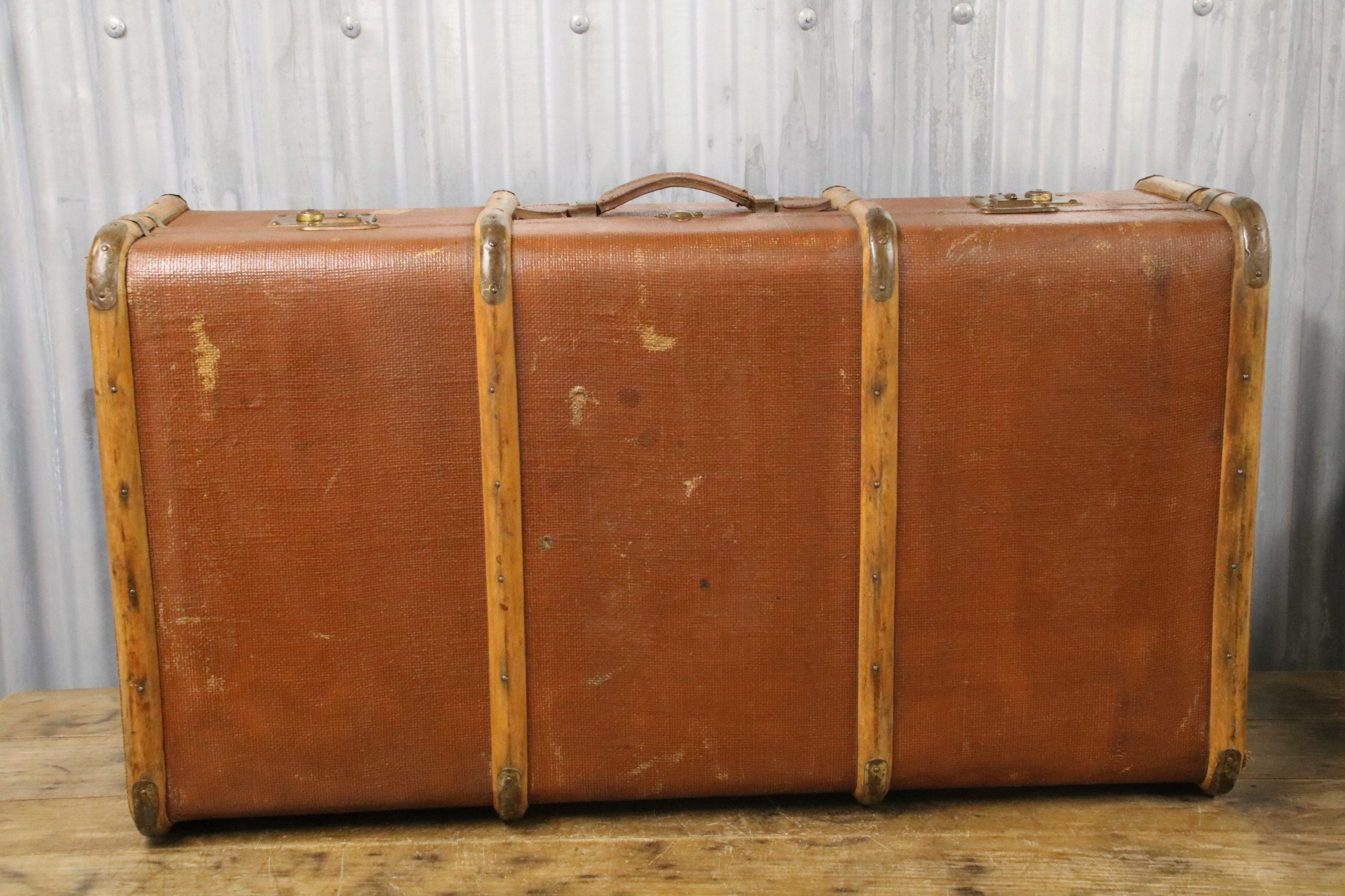 Brown Steamer Trunk #2 - Image 5