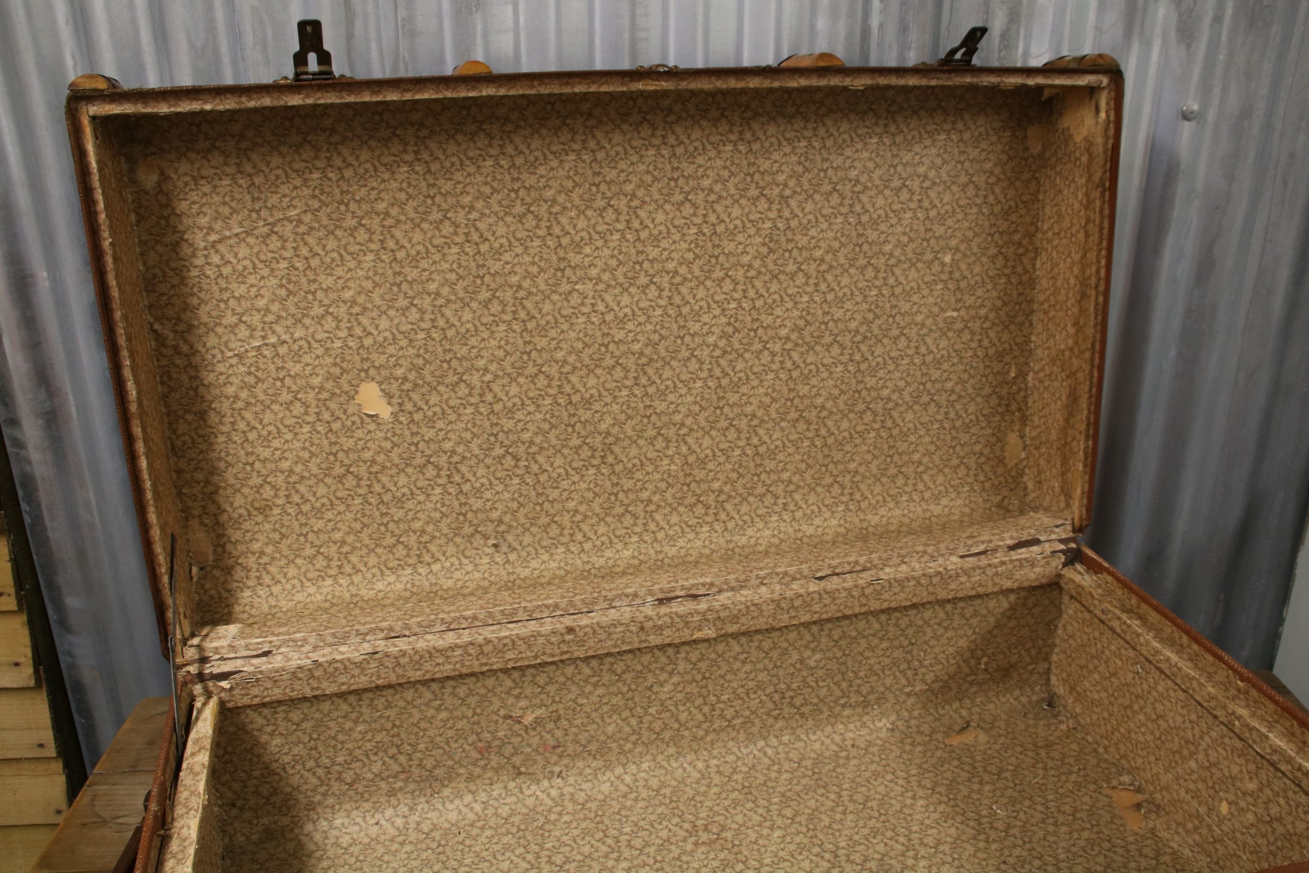 Brown Steamer Trunk #2 - Image 6