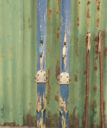 Vintage Wooden Skis #13