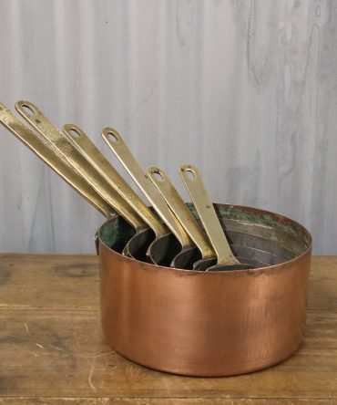Copper Saucepan Set