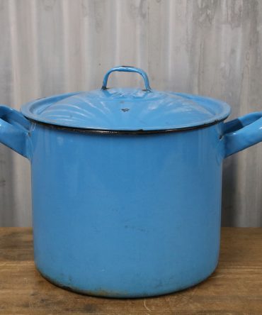 Enamel Blue Pot #7