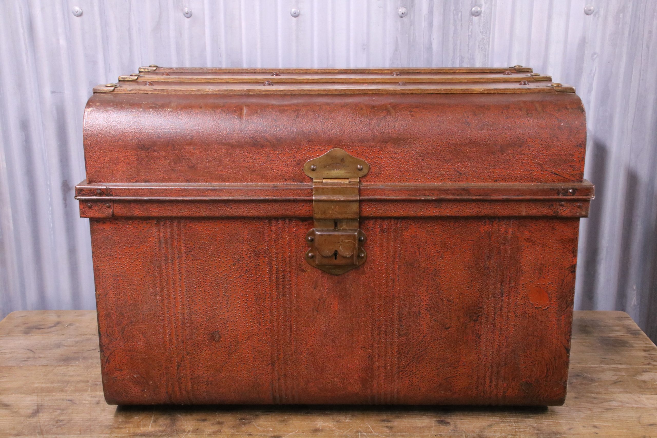 Large Tin Trunk