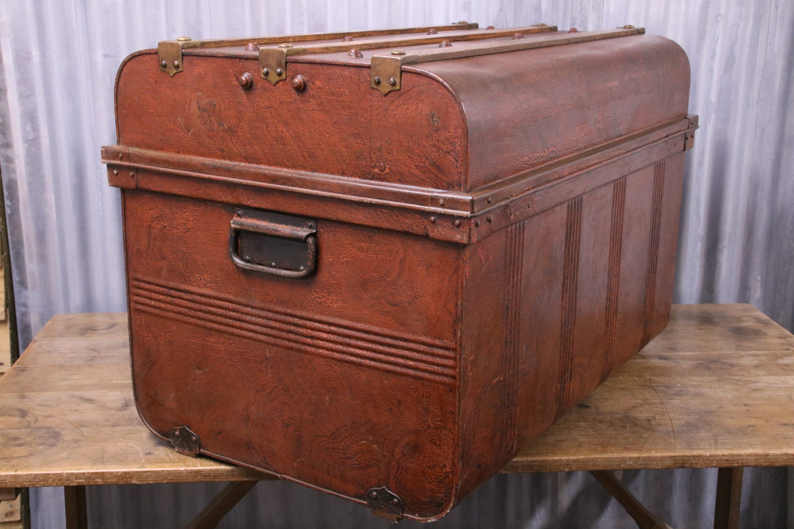Large Tin Trunk - Image 3