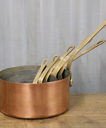 Copper Saucepan Set #2