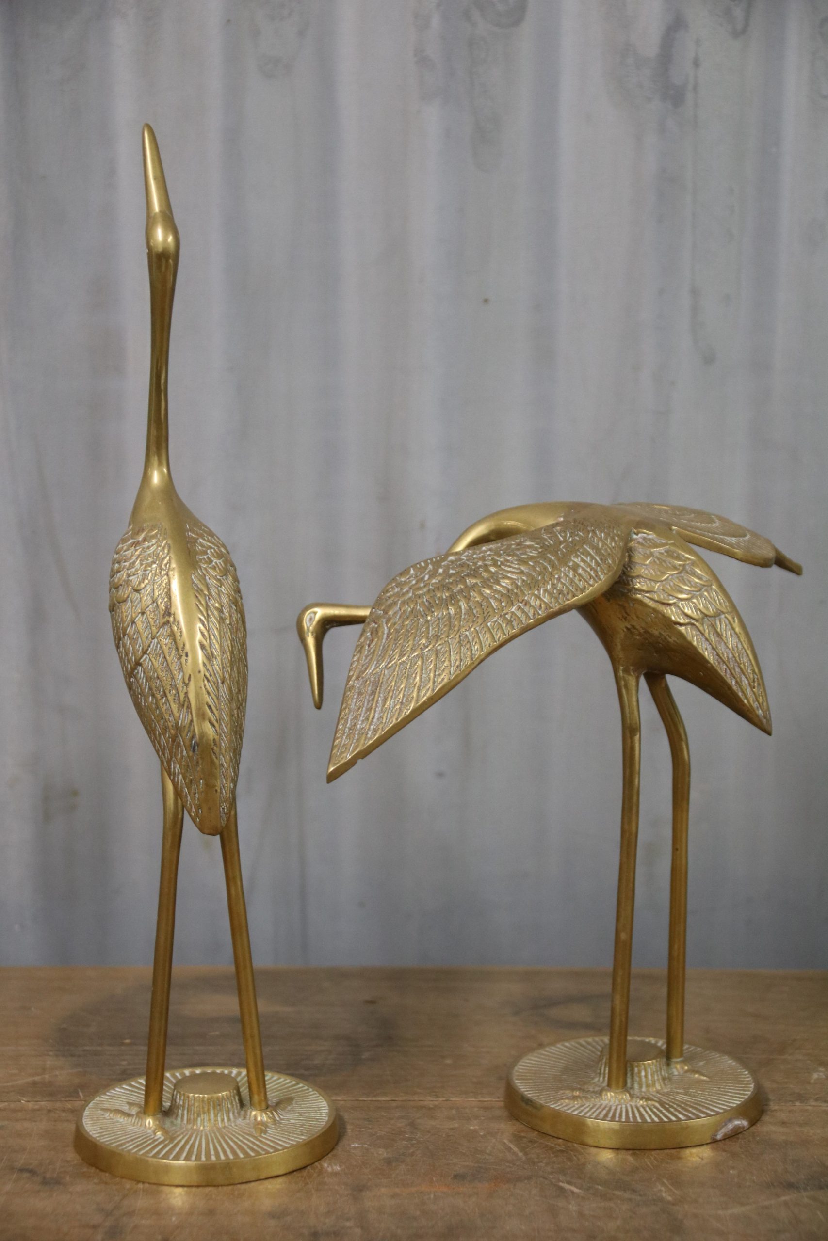 Pair of Brass Herons - Image 3