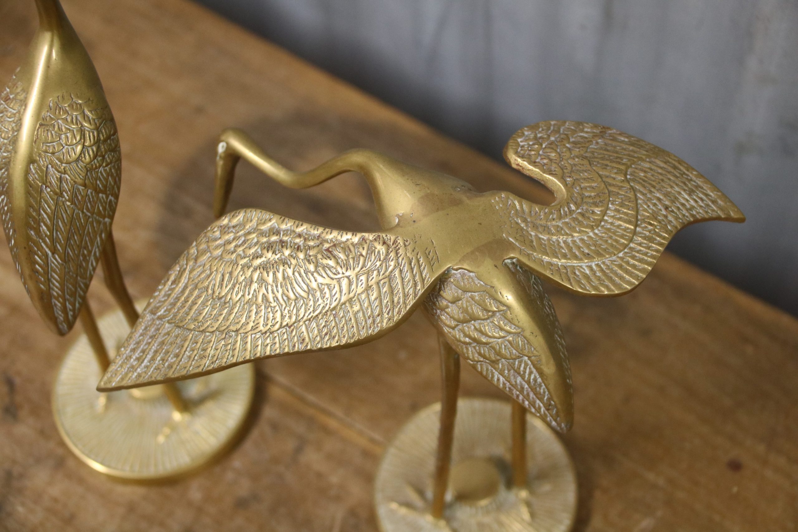 Pair of Brass Herons - Image 4