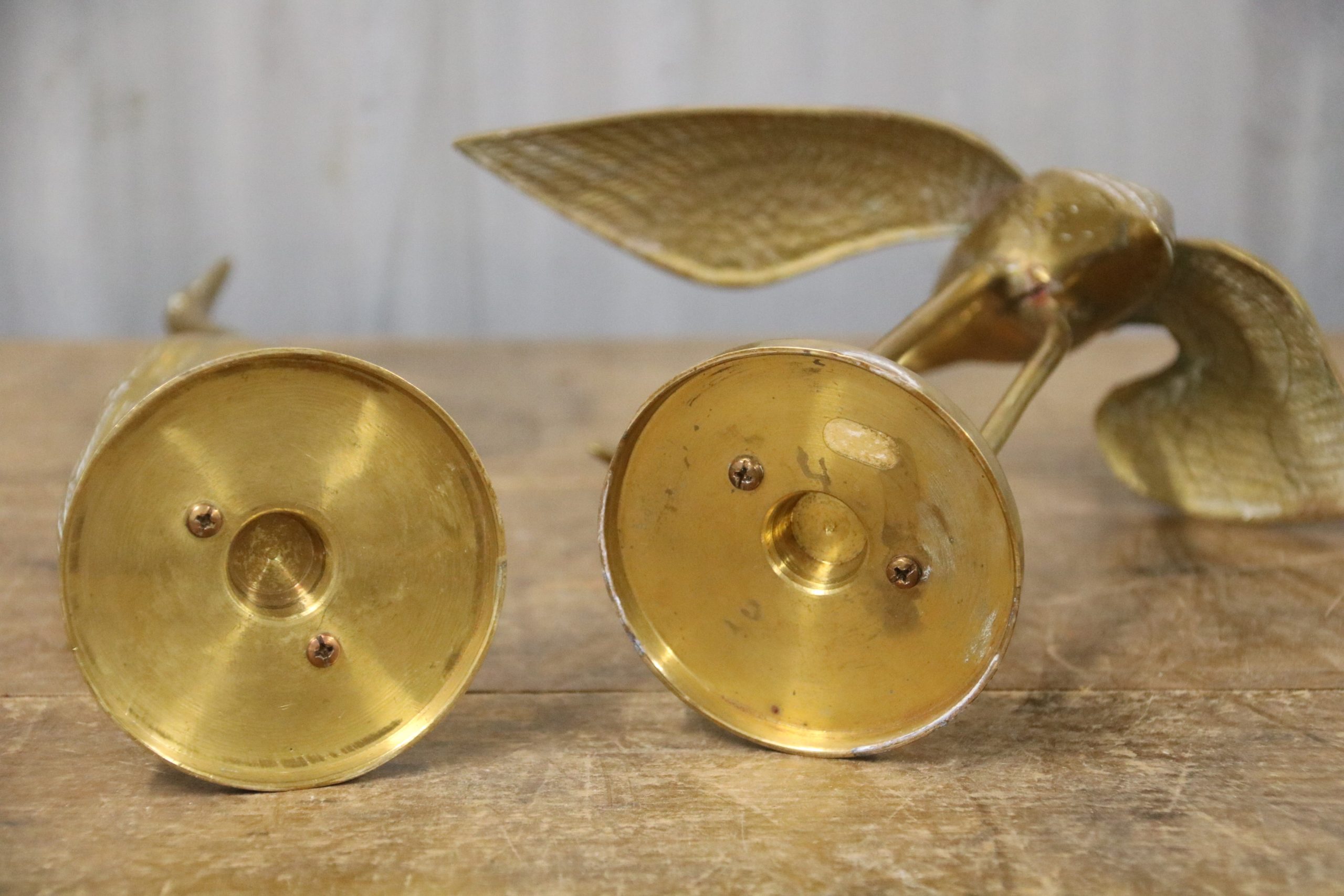 Pair of Brass Herons - Image 7