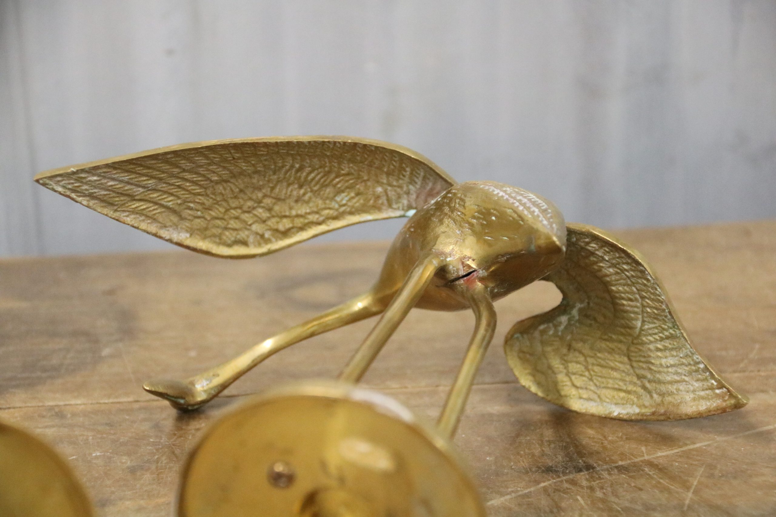 Pair of Brass Herons - Image 6